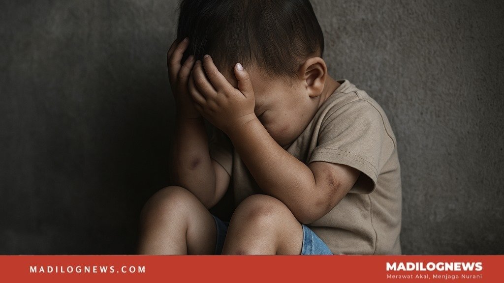 Balita disiksa ayah kandung di Purwakarta sedang menjalani perawatan di rumah sakit
