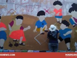 Seniman Mural Purwakarta Ajak Generasi Muda Lawan Bullying Lewat Seni
